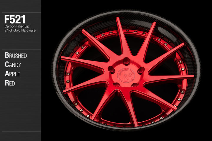 AVANT GARDE AG F521 - BRUSHED CANDY APPLE RED