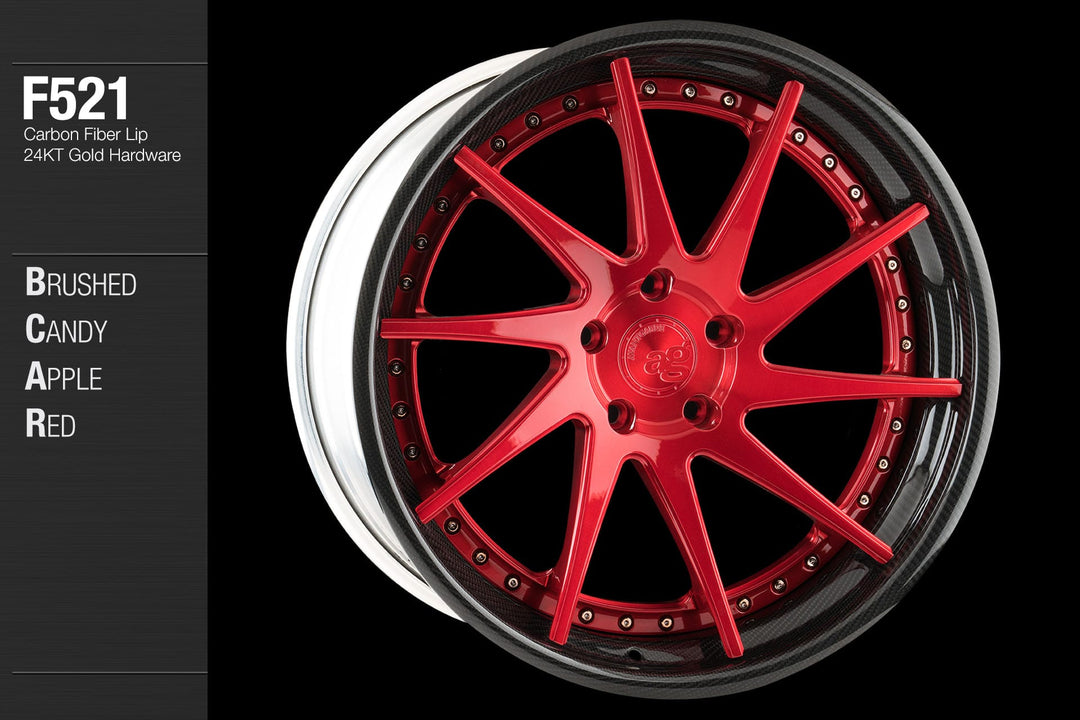 AVANT GARDE AG F521 - BRUSHED CANDY APPLE RED