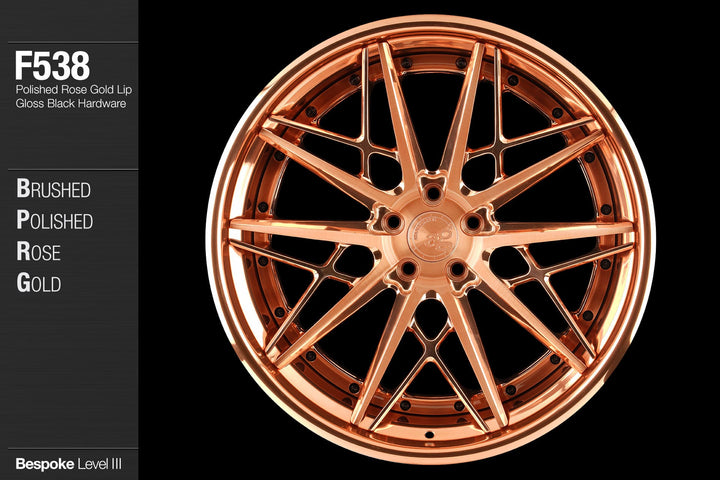 AVANT GARDE AG F538 - BRUSHED POLISHED ROSE GOLD