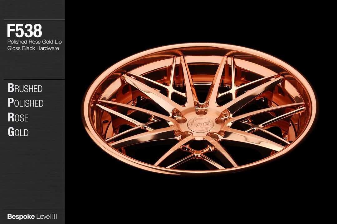 AVANT GARDE AG F538 - BRUSHED POLISHED ROSE GOLD