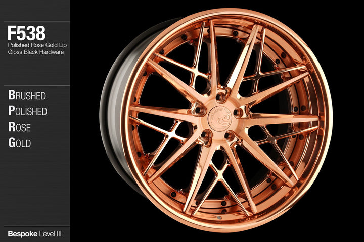 AVANT GARDE AG F538 - BRUSHED POLISHED ROSE GOLD