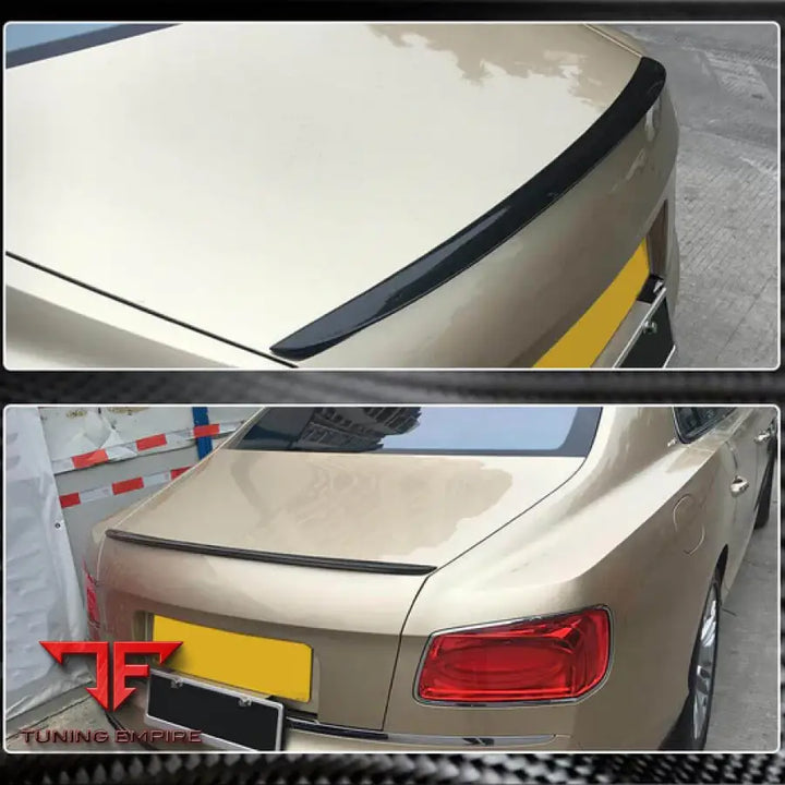 BENTLEY FLYING SPUR W12 CARBON FIBER REAR TRUNK SPOILER BOOT WING LIP 2013-2019Y