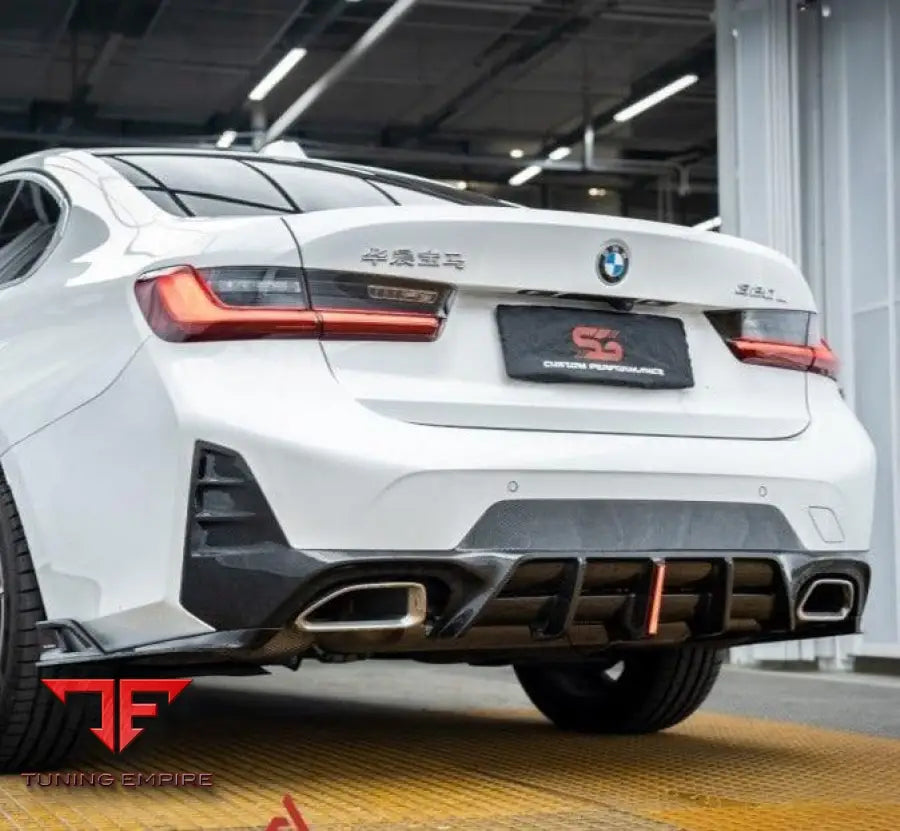 BMW 3 SERIES 330I M340I LCI G20 G21 2023-ON AE V1 REAR DIFFUSER & CANARDS - Rear Diffuser