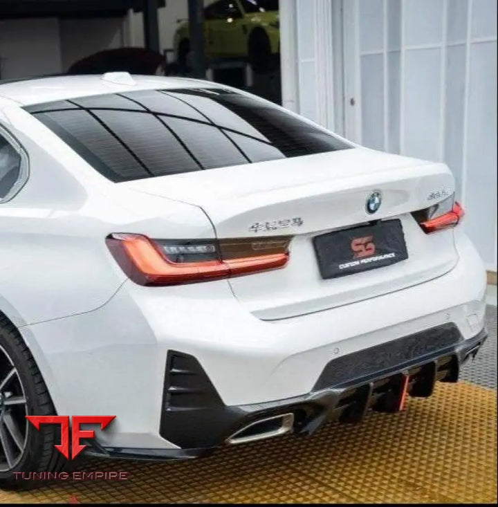 BMW 3 Series G20 LCI carbon rear diffuser
