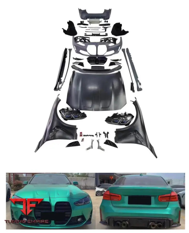 BMW 3 SERIES F30/F35 UPGRADE TO G80 M3 WIDEBODY KIT 2012-2018y