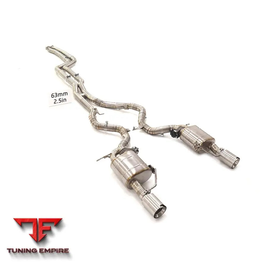 BMW 335i E92 TITANIUM CATBACK RAZOR EXHAUST WITH MUFFLER VALVE