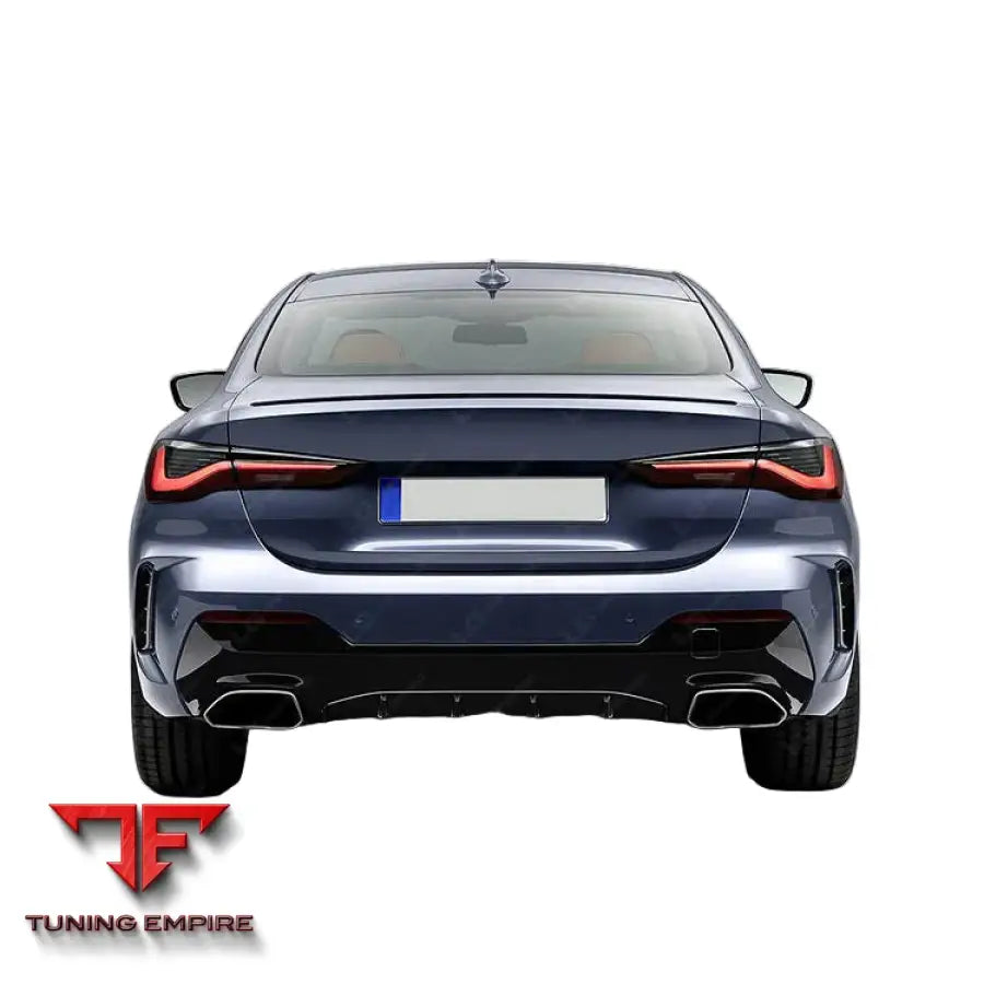 BMW 4-SERIES G22/G23 GLOSS BLACK REAR BUMPER DIFFUSER 2020-2024Y