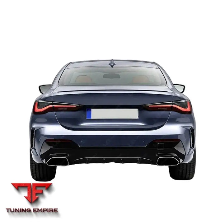BMW 4-SERIES G22/G23 GLOSS BLACK REAR BUMPER DIFFUSER 2020-2024Y