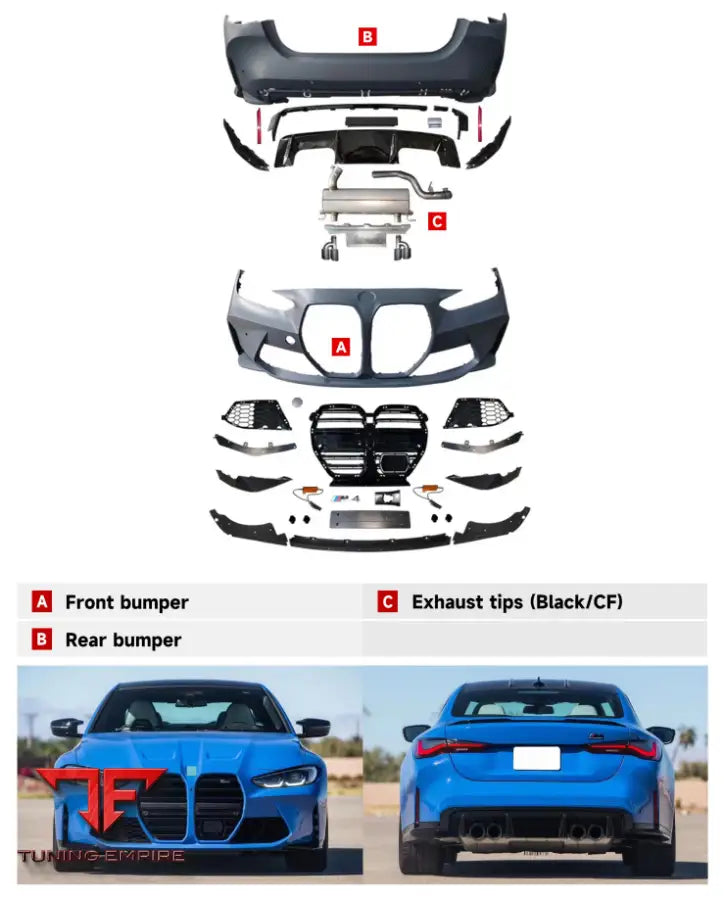 BMW 4 SERIES G22 TO M4 BODYKIT 2019-2022y