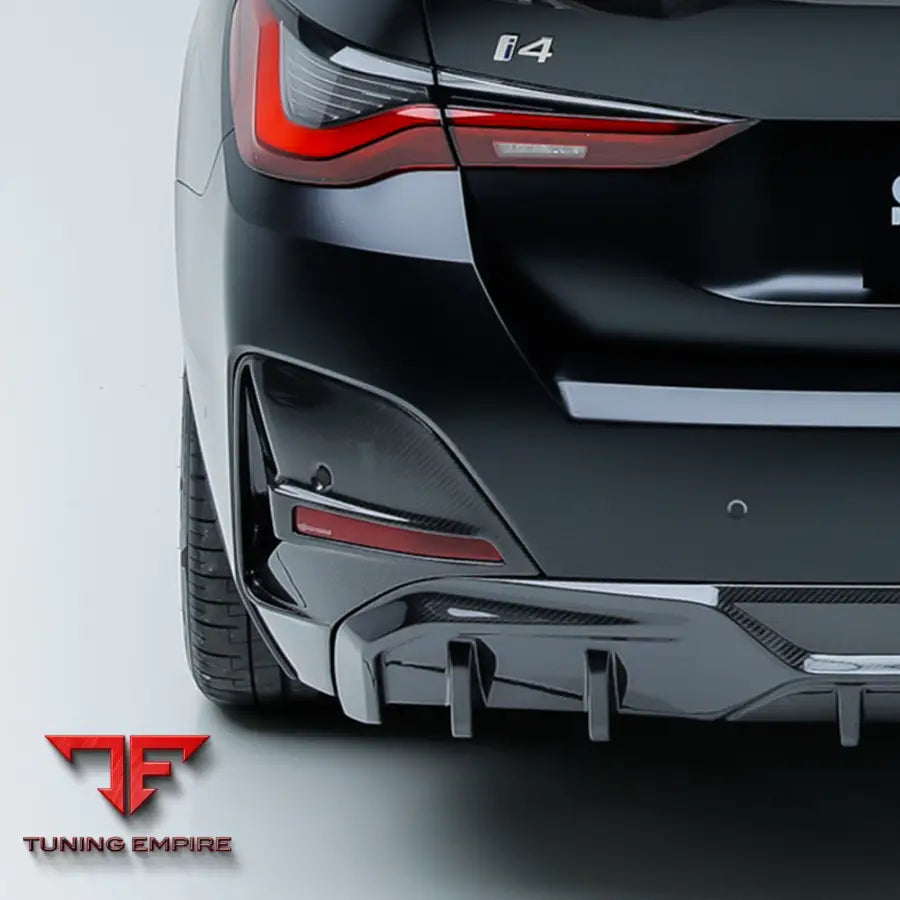 BMW 4 SERIES G26 REAR BUMPER INSERTS IN PREPREG CARBON FIBRE - Carbon Fibre Parts
