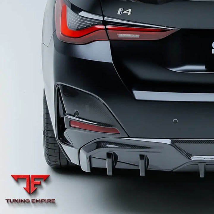 BMW 4 SERIES G26 REAR BUMPER INSERTS IN PREPREG CARBON FIBRE - Carbon Fibre Parts
