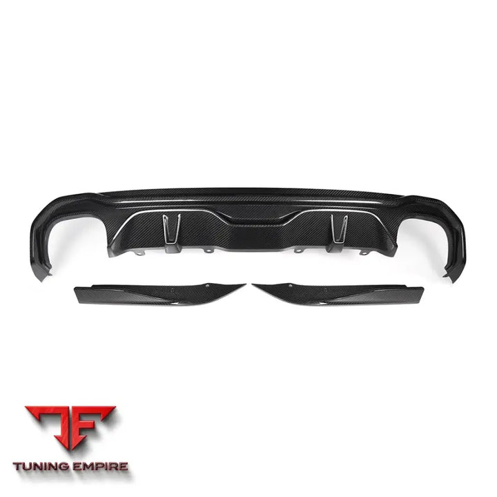 BMW 4 SERIES G26 REAR DIFFUSER DUAL TIPS IN PREPREG CARBON FIBRE - Carbon Fibre Parts