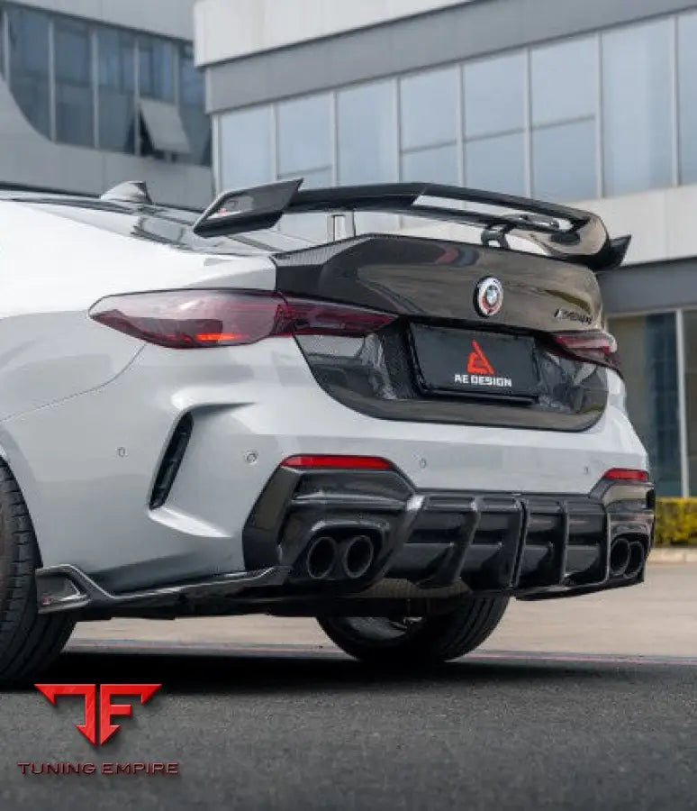 BMW 4 SERIES M440 430 G22 G23 2020-ON AE REAR DIFFUSER & CANARDS - Rear Diffuser