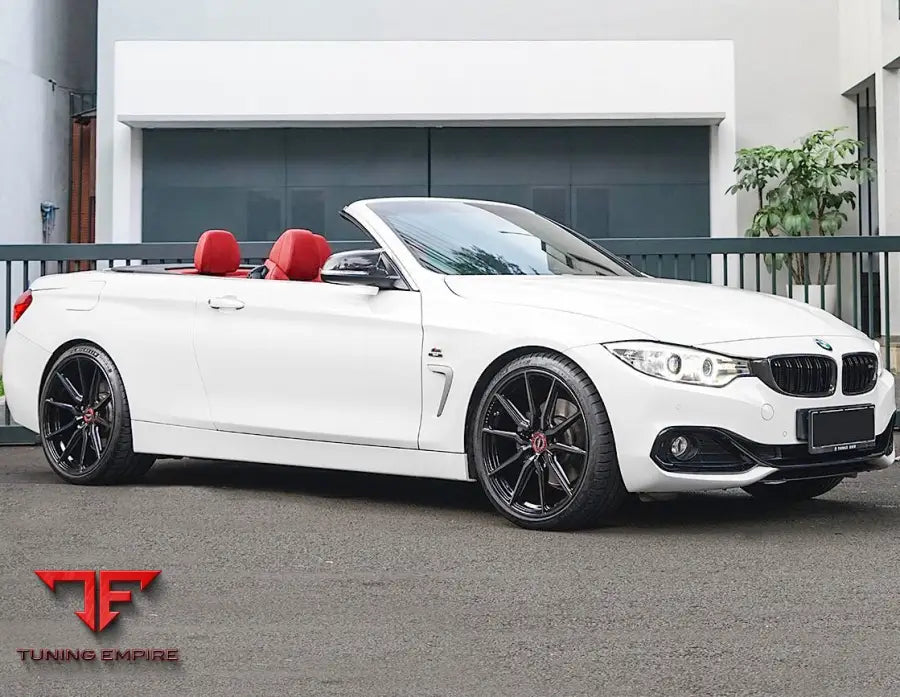 BMW 435i CABRIO VOSSEN HF-3 DOUBLE TINTED GLOSS BLACK WHEELS