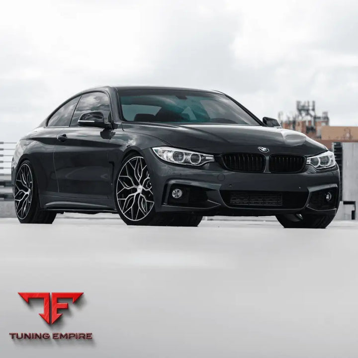 BMW 435i VOSSEN HF2 BRUSHED GLOSS BLACK WHEELS