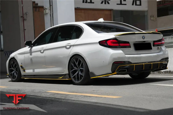 Bmw 5 Series G30 G38 M-Tech Ad Style Dry Carbon Fiber Rear Diffuser Lip Bsd