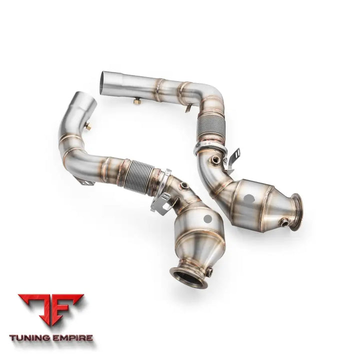 BMW M5 F90 + CATALYST HJS 300 cpsi EURO 6 DOWNPIPE