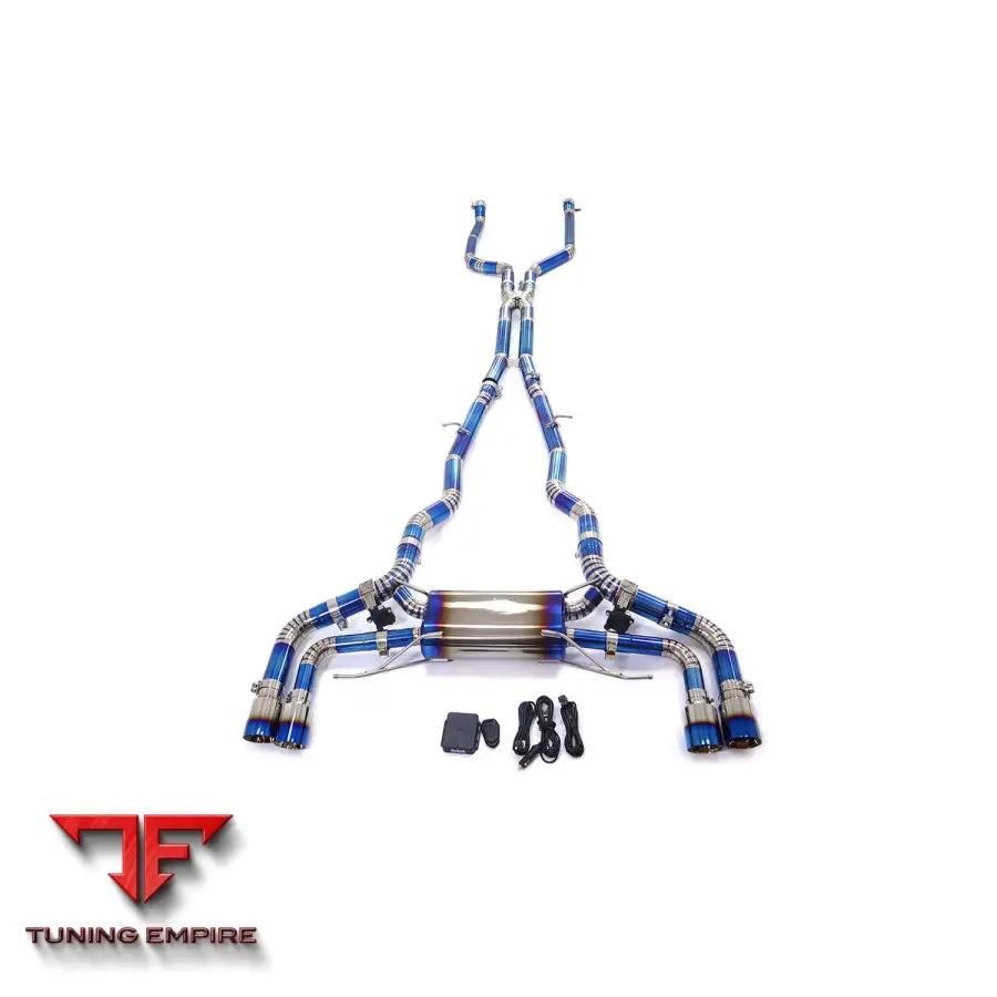 BMW 5 SERIES M550i G30 STAINLESS STEEL STAINLESS STEEL CATBACK RAZOR EXHAUST WITH MUFFLER VALVE