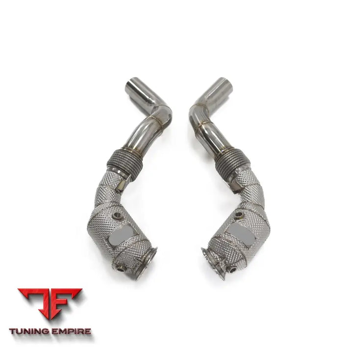 BMW 6 SERIES 650I N63 4.4T STAINLESS STEEL RAZOR EXHAUST DOWNPIPE WITH HEAT SHIELD