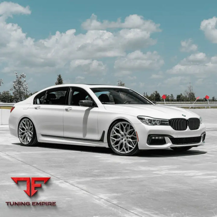 BMW 740I VOSSEN HF2 FINISHED IN SATIN SILVER WHEELS