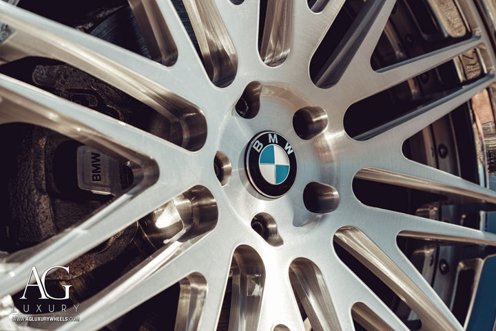 BMW 750i on custom forged wheels
