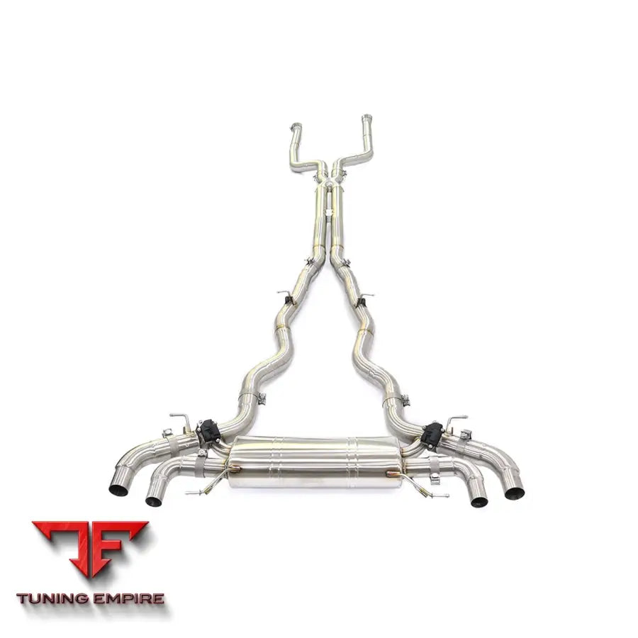 BMW 750i G11 STAINLESS STEEL CATBACK RAZOR EXHAUST WITH MUFFLER VALVE