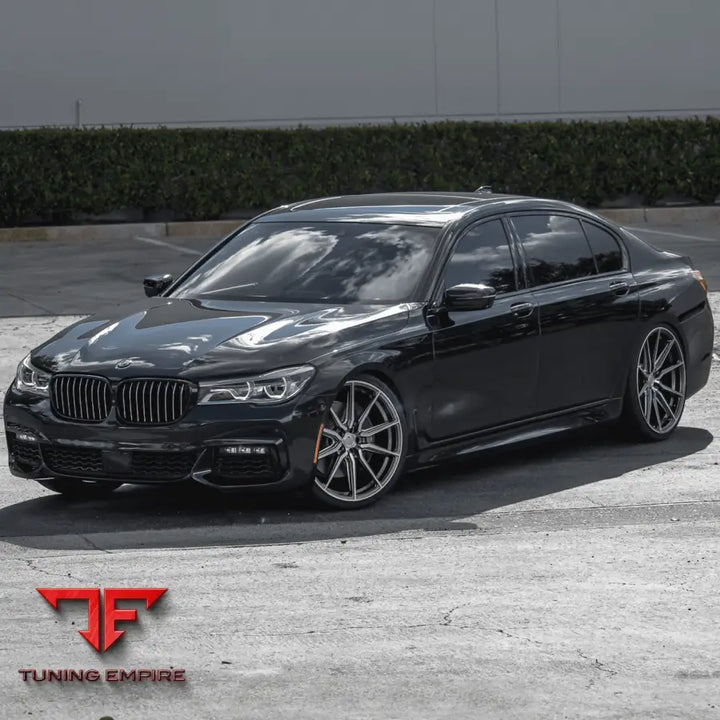 BMW 750i VOSSEN HF-3 GLOSS GRAPHITE POLISHED WHEELS