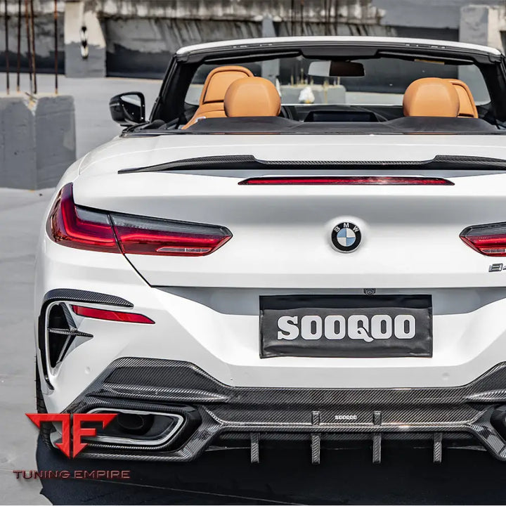 BMW 8 SERIES G14 REAR BUMPER INSERT IN PREPREG CARBON FIBRE - Carbon Fibre Parts