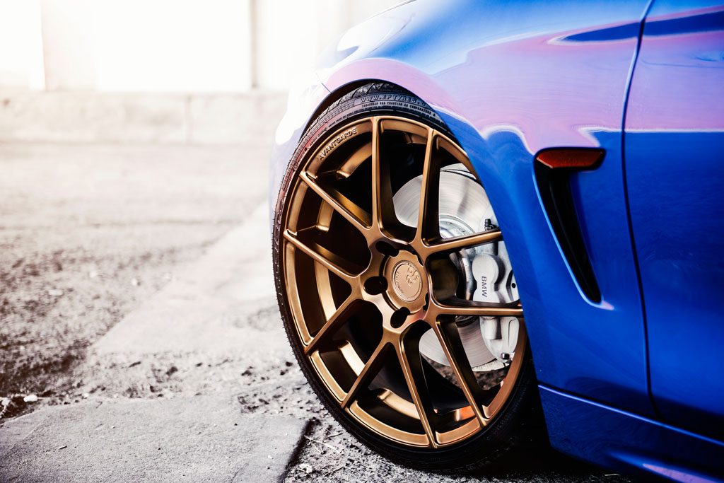 BMW F32 435I on custom forged wheels