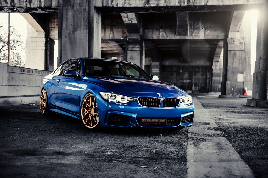 BMW F32 435I on custom forged wheels