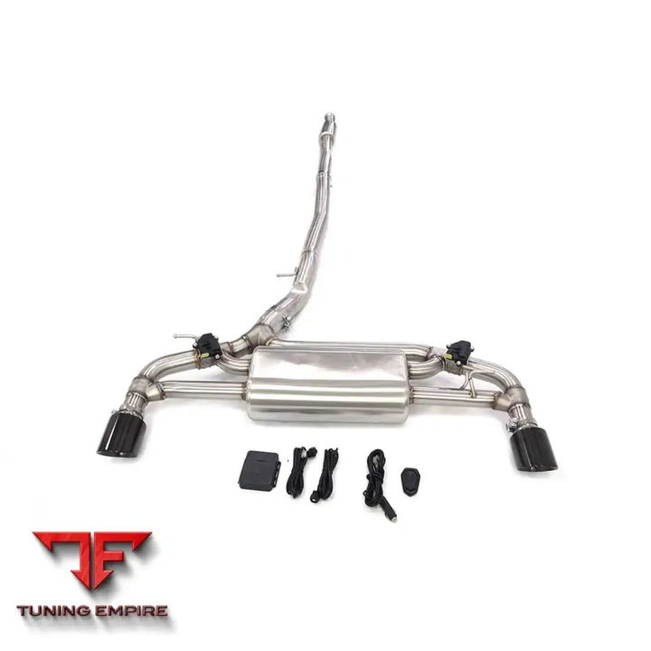 BMW F40 M135i B48 STAINLESS STEEL CATBACK RAZOR EXHAUST WITH VALVE