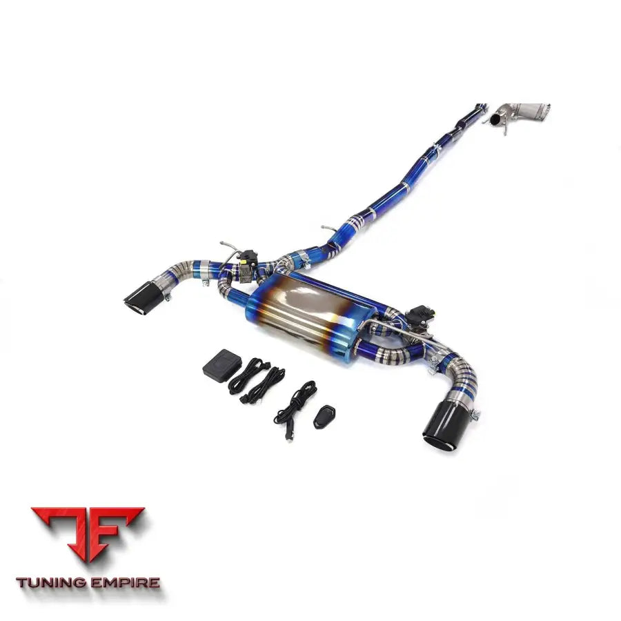 BMW F40 M135i B48 TITANIUM CATBACK RAZOR EXHAUST DOWNPIPE