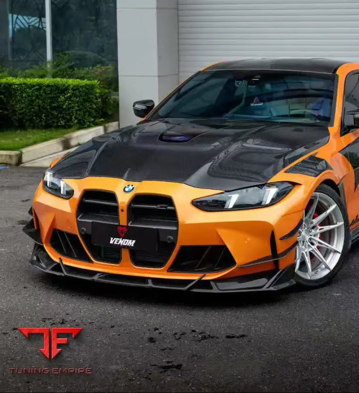 BMW G80 G82 G83 M3 M4 DRY PRE-PREG CARBON VENOM SPORT SERIES FRONT LIP - Front Lip
