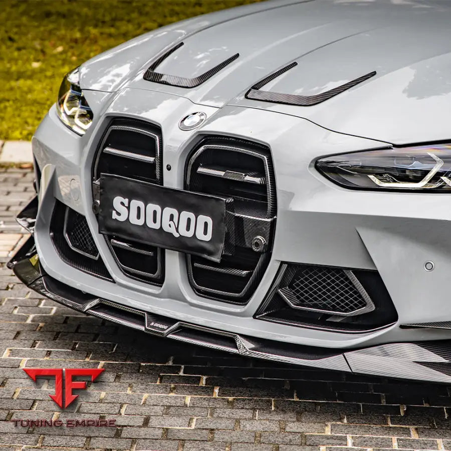 BMW G8X M3 M4 FRONT LIP IN PREPREG CARBON FIBRE (V1) - Carbon Fibre Parts