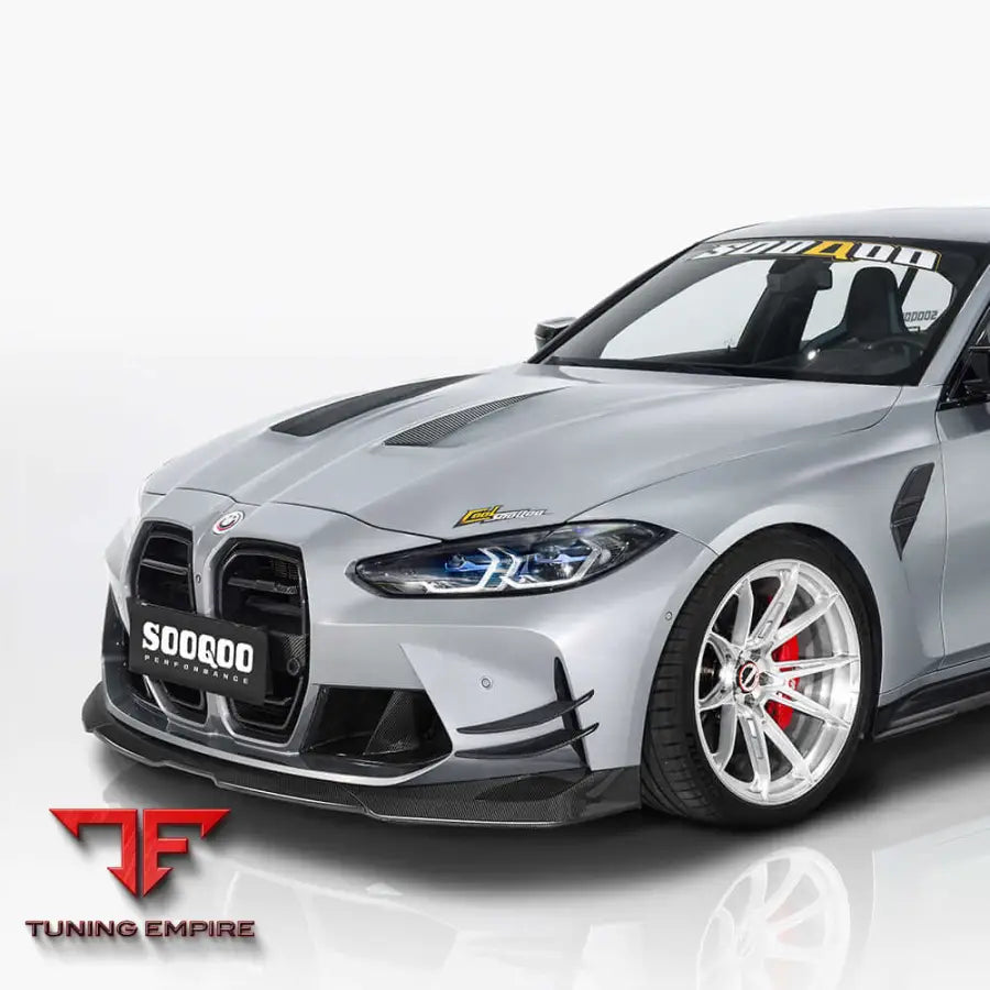 BMW G8X M3 M4 FRONT LIP IN PREPREG CARBON FIBRE (V2) - Carbon Fibre Parts