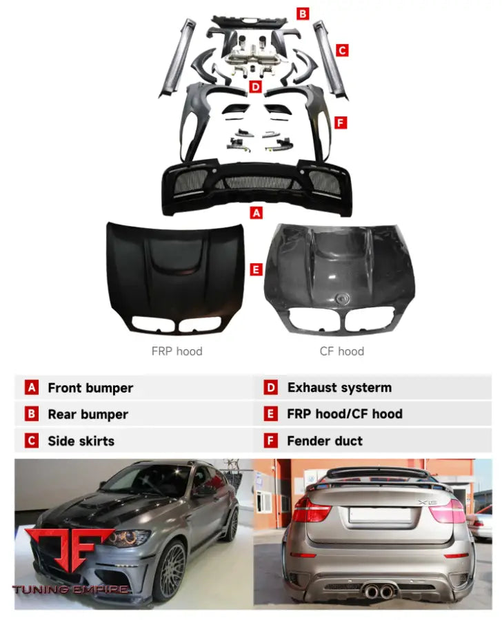 BMW Х6 E71 WIDEBODY KIT 2008-2014Y+