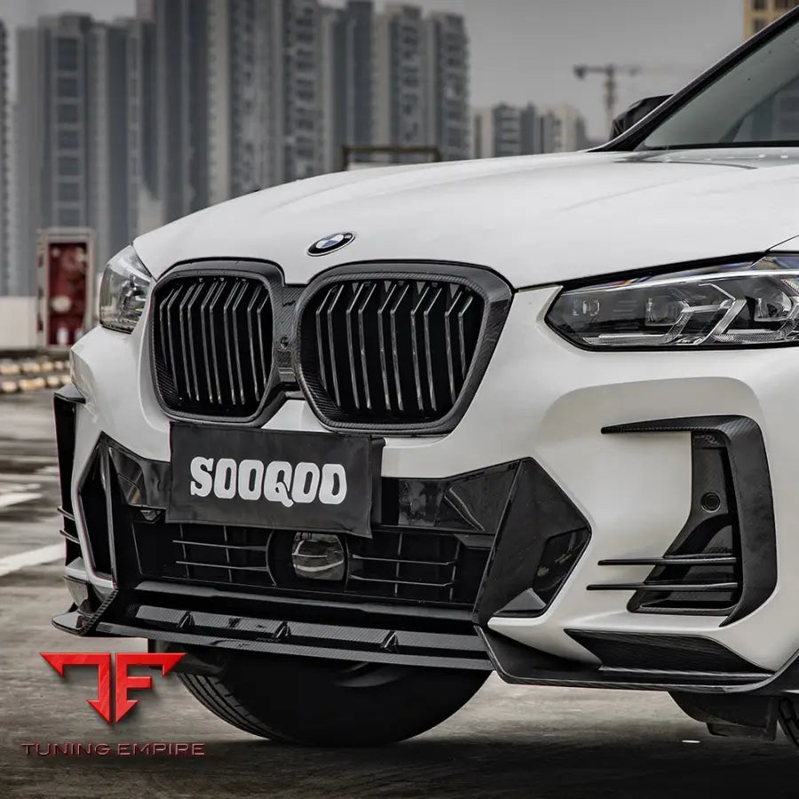 BMW IX3 G08 FRONT LIP IN PREPREG CARBON FIBRE - Carbon Fibre Parts