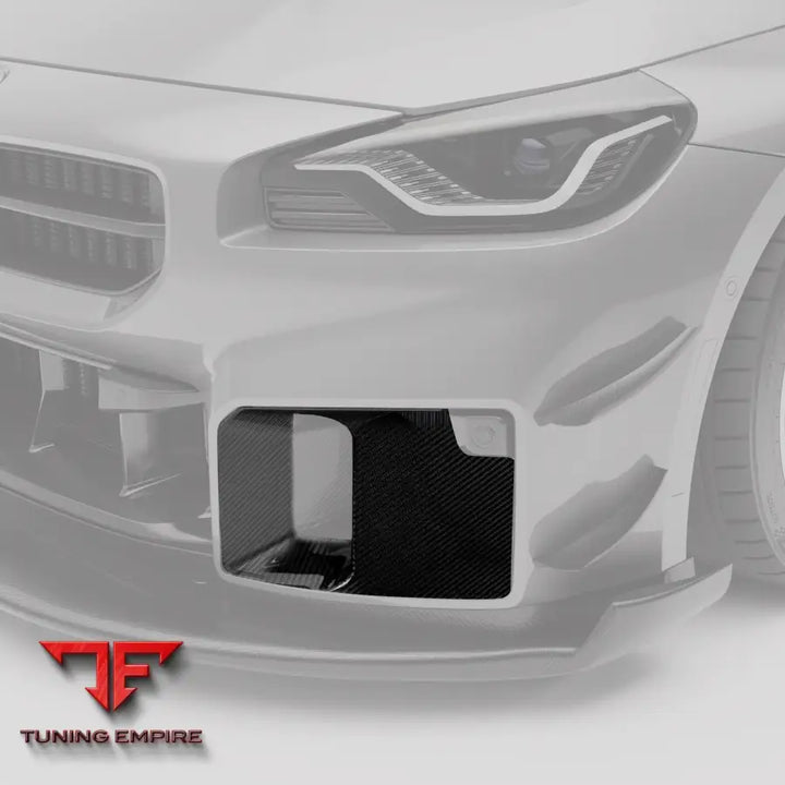 BMW M2 G87 CARBON FIBER AERO FRONT BUMPER BLOCK-OFF PLATES