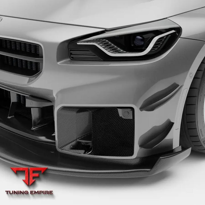 BMW M2 G87 CARBON FIBER AERO FRONT BUMPER BLOCK-OFF PLATES
