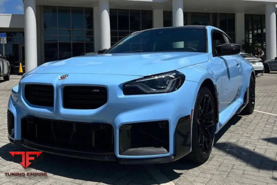 Bmw M2 G87 Od-Mp Style Dry Carbon Fiber Front Bumper Air Inlet Trim Bsd