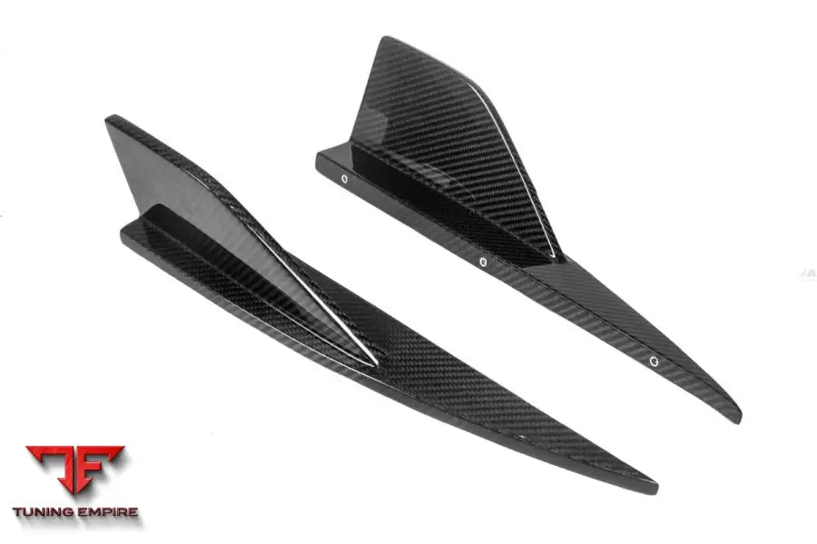 Bmw M2 G87 Od Style Dry Carbon Fiber Rear Bumper Splitter Winglets Bsd