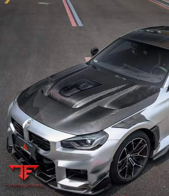 BMW M2CS M2 G87 & 2 SERIES 230I M240I G42 ART VENTED TRANSPARENT GLASS V2 HOOD - Hood