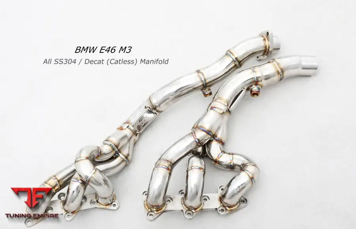 Bmw M3 E46 All Ss304 Catless Manifold Exhaust System