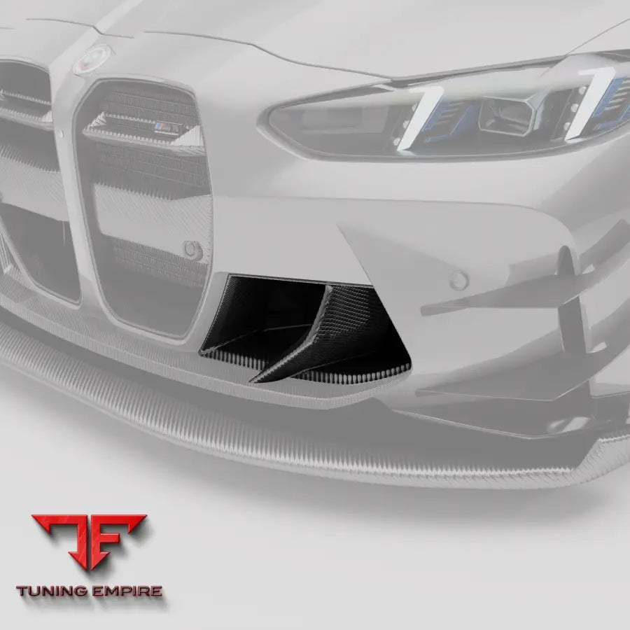 BMW M3 G80 CARBON FIBER AERO FRONT BUMPER INLETS