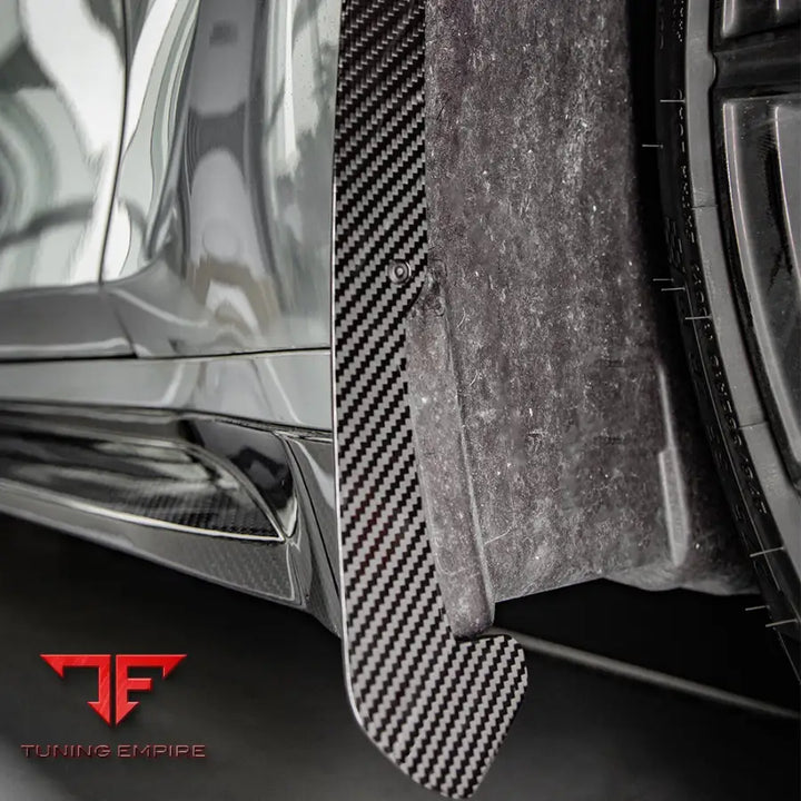 BMW M3 G80 FRONT MUD FLAPS IN PREPREG CARBON FIBRE - Carbon Fibre Parts