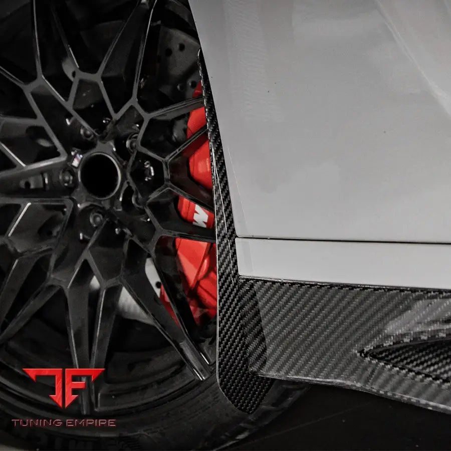 BMW M3 G80 FRONT MUD FLAPS IN PREPREG CARBON FIBRE - Carbon Fibre Parts