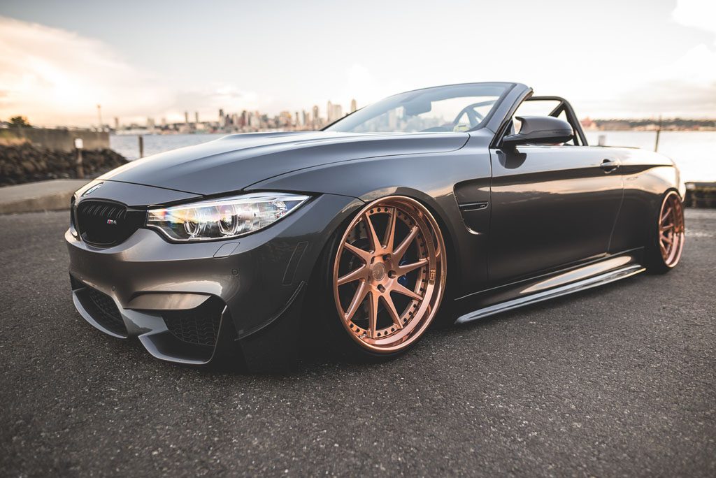 BMW M4 CONVERTIBLE on custom forged wheels