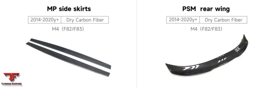 BMW M4 (F82/F83) SIDE SKIRTS TRUNK SPOILER 2014-2020y+