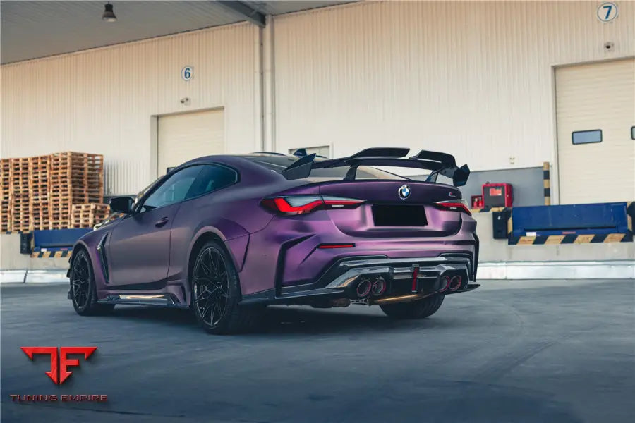 Bmw M4 G82 & 4 Series G22 Bkssii Style Carbon Fiber Trunk Spoiler Bsd