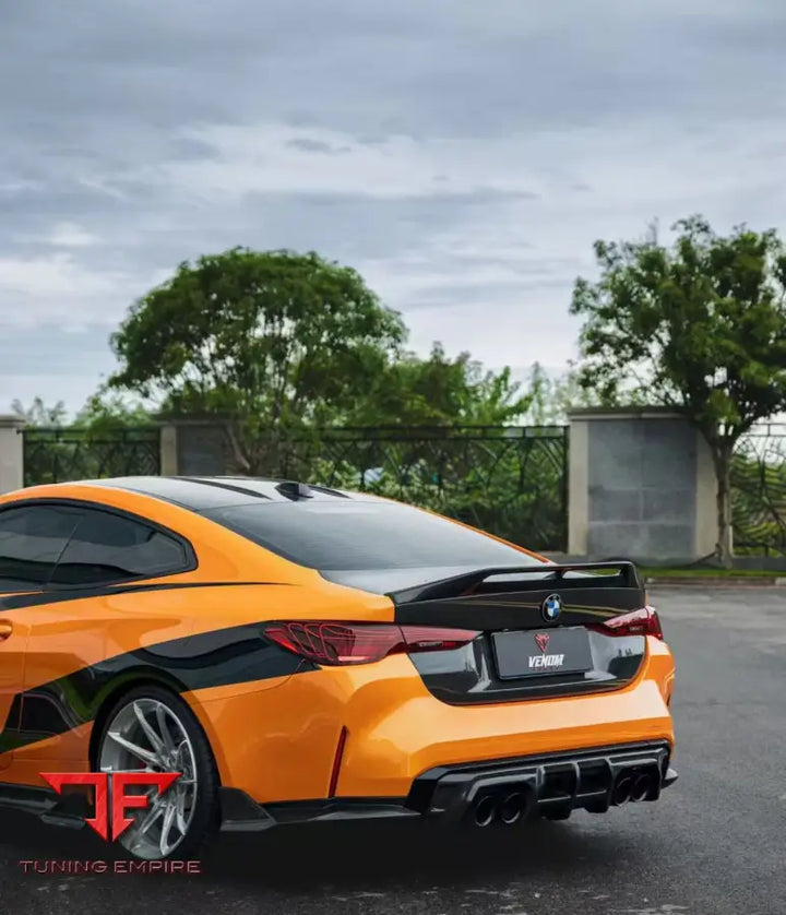 BMW M4 G82 & 4 SERIES G22 M440I 2020-ON COUPE VENOM SPORT SERIES REAR LIP DUCKTAIL SPOILER - Rear Wing & Spoiler
